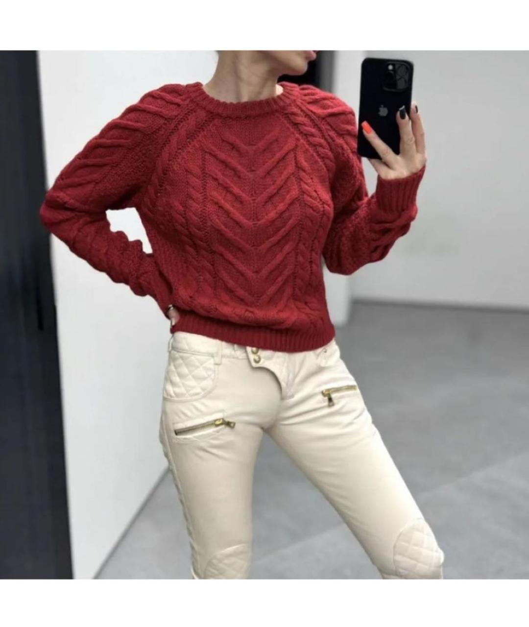 BALMAIN Бежевые кожаные брюки узкие, фото 6