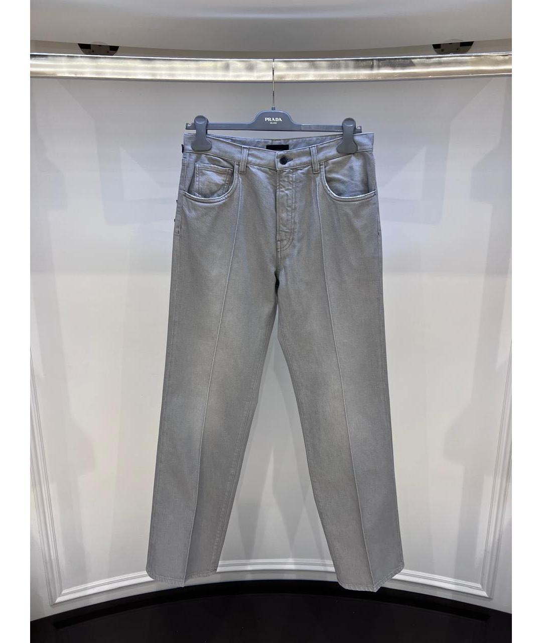 PRADA Серые прямые джинсы, фото 3