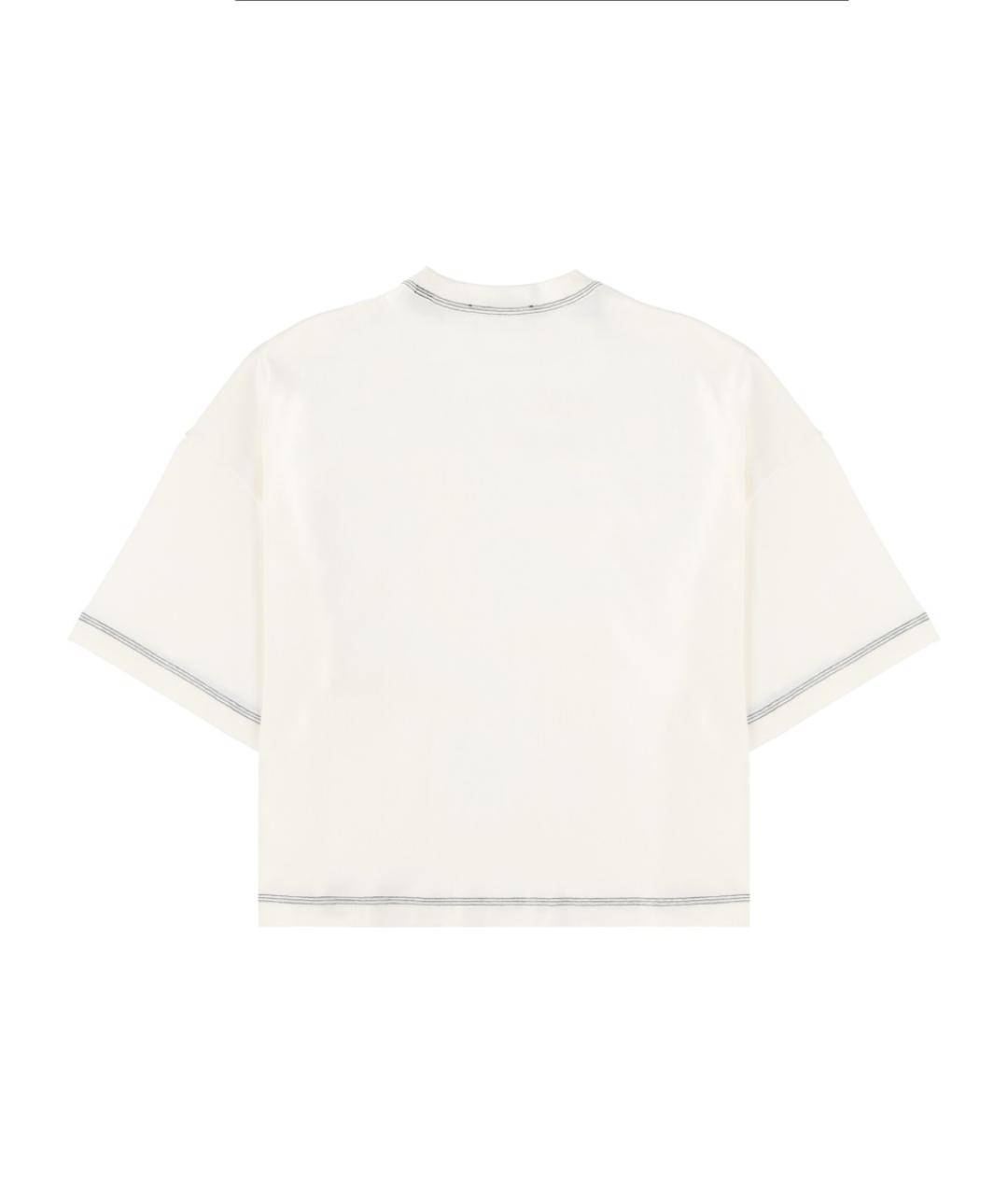 JACQUEMUS Белая хлопковая футболка, фото 2