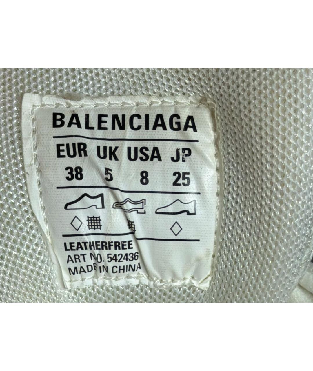 BALENCIAGA Белые кроссовки, фото 6