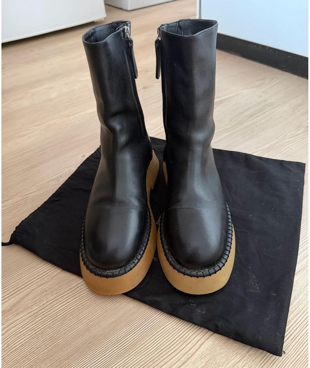 WANDLER Черные кожаные ботинки, фото 2