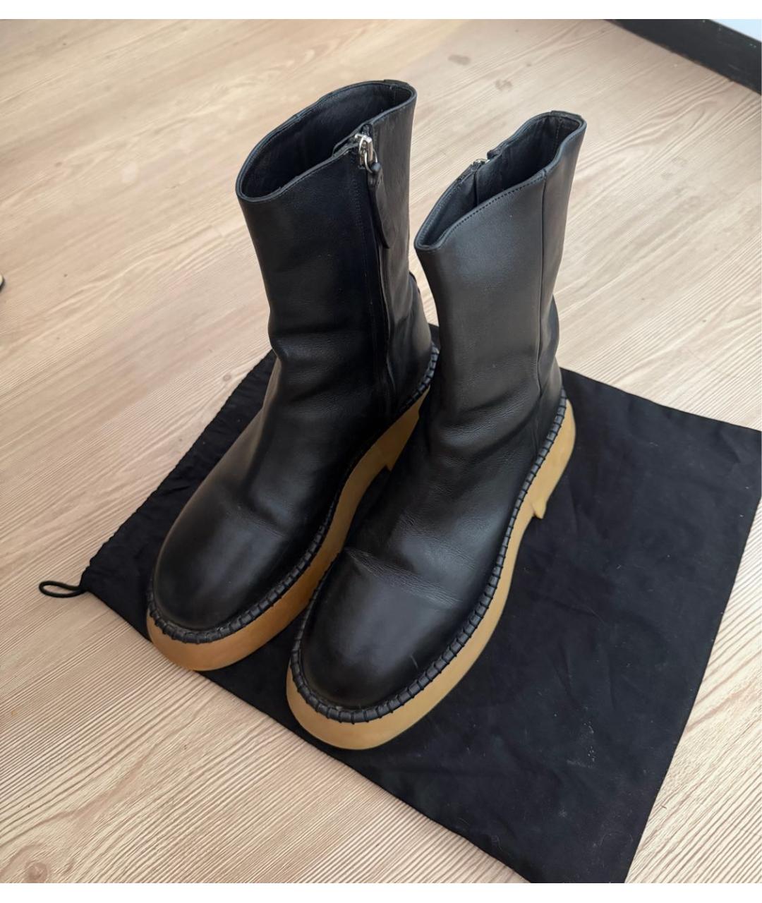 WANDLER Черные кожаные ботинки, фото 3
