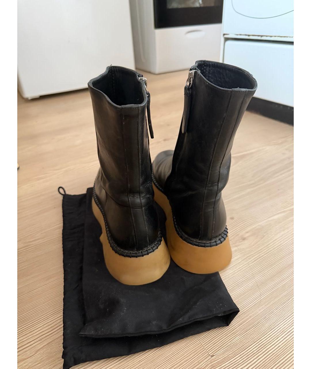 WANDLER Черные кожаные ботинки, фото 4