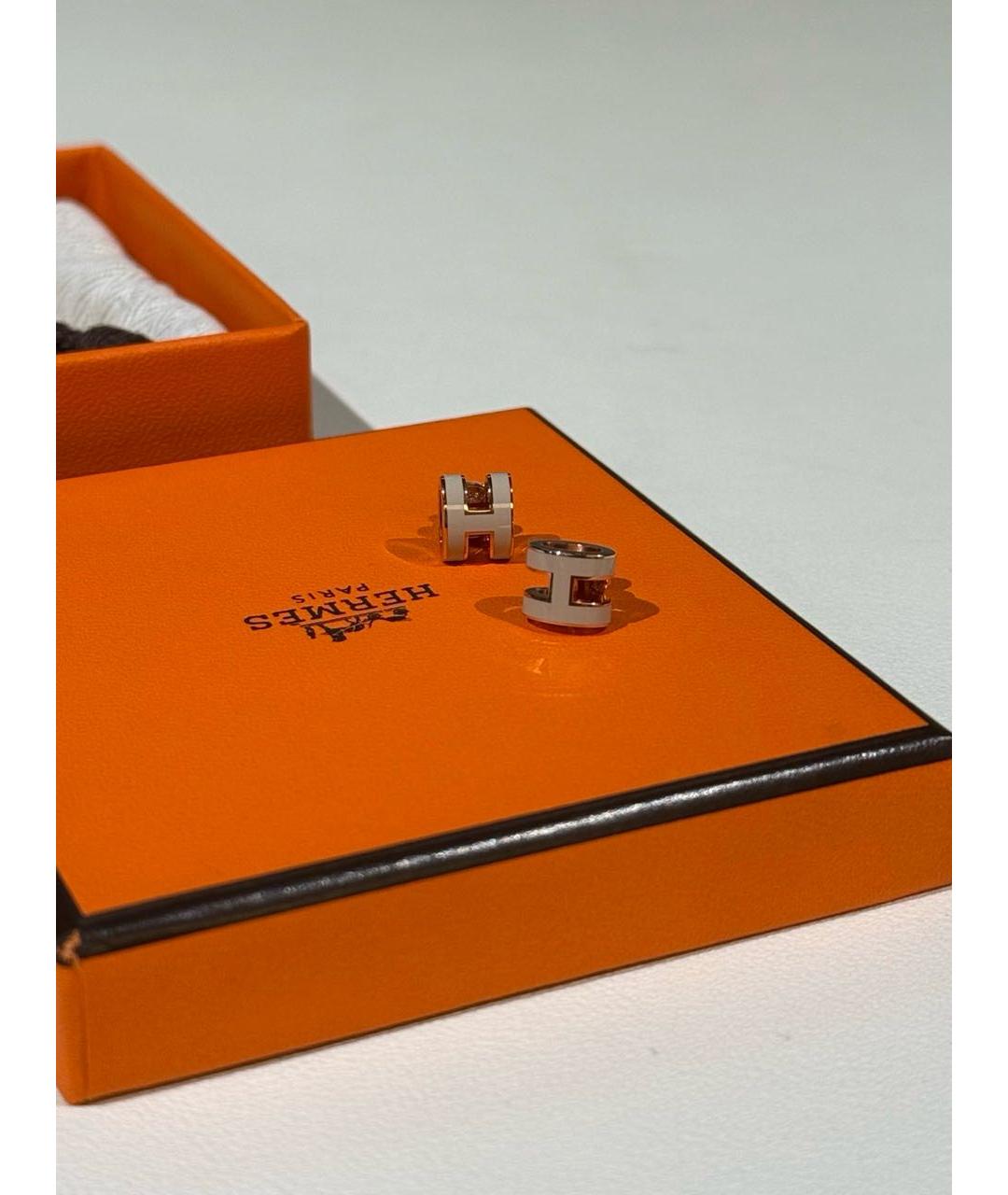 HERMES Золотые серьги, фото 2