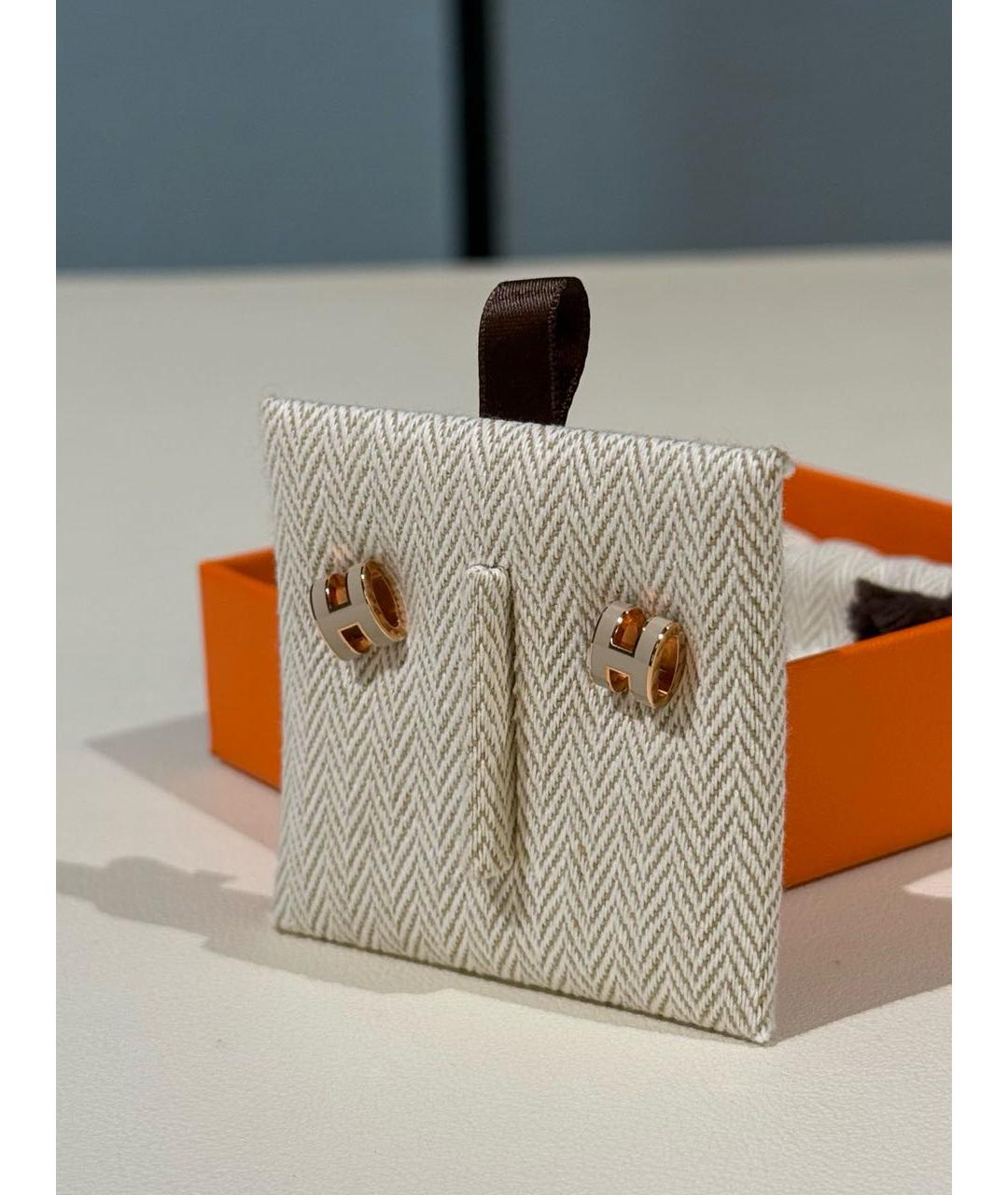 HERMES Золотые серьги, фото 3