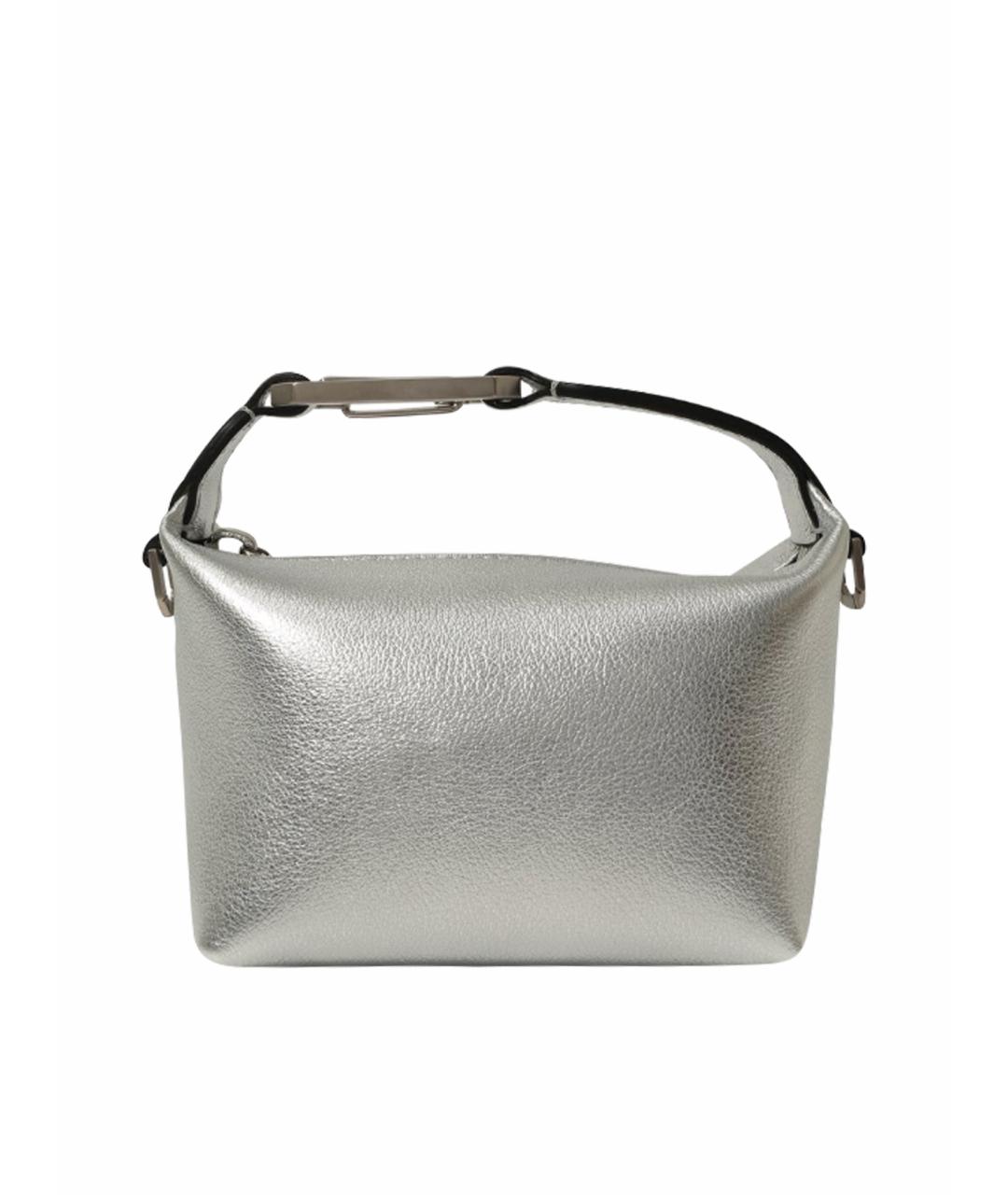 EERA Серебряная кожаная сумка с короткими ручками, фото 1