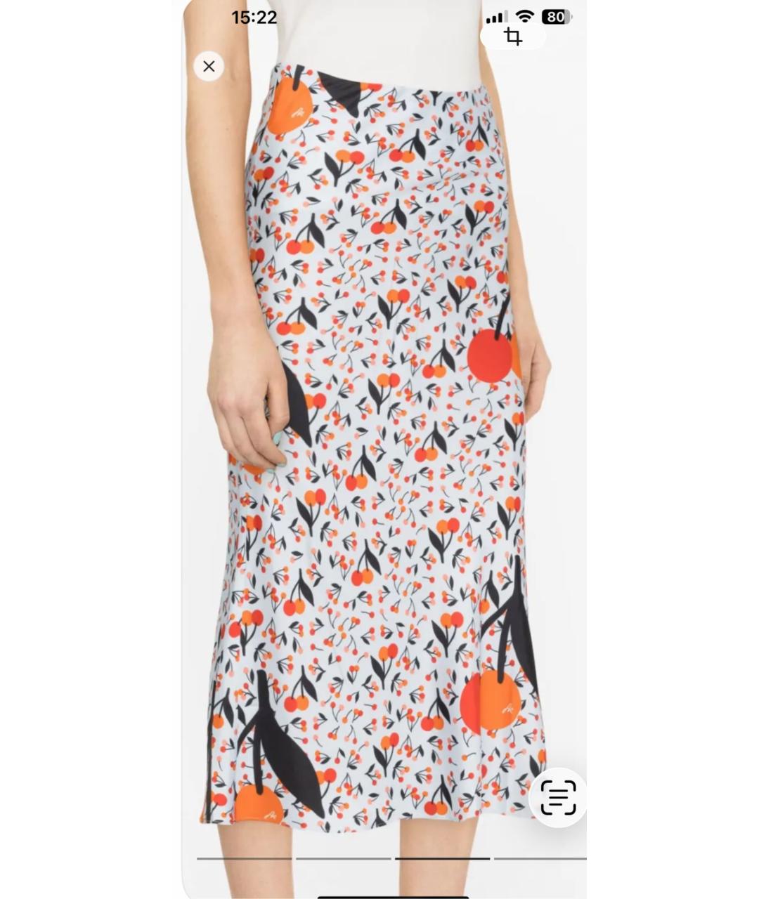 SONIA RYKIEL Мульти шелковая юбка миди, фото 3