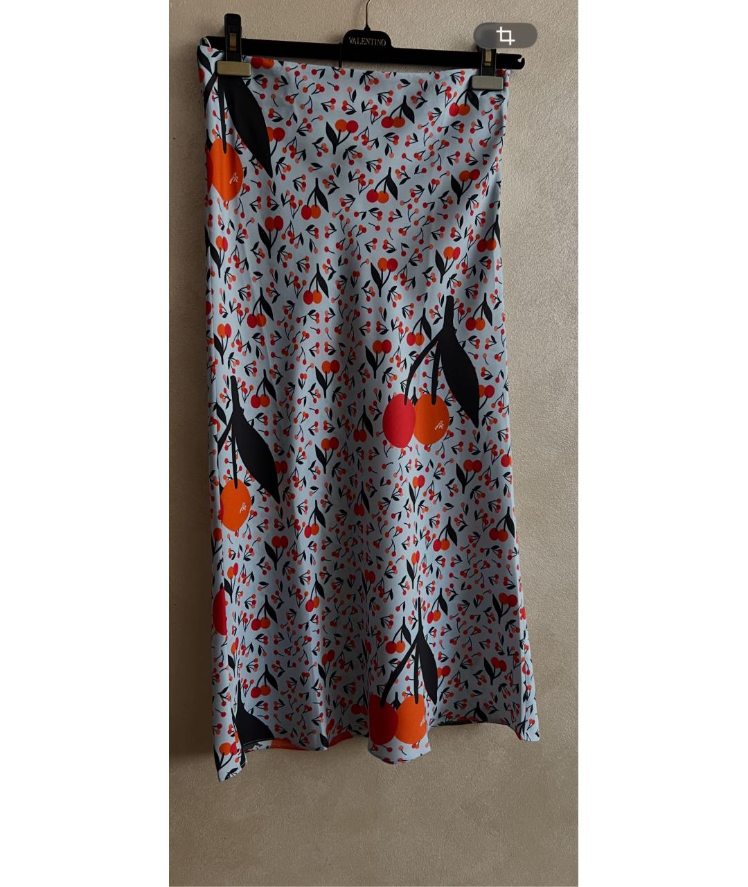 SONIA RYKIEL Мульти шелковая юбка миди, фото 7