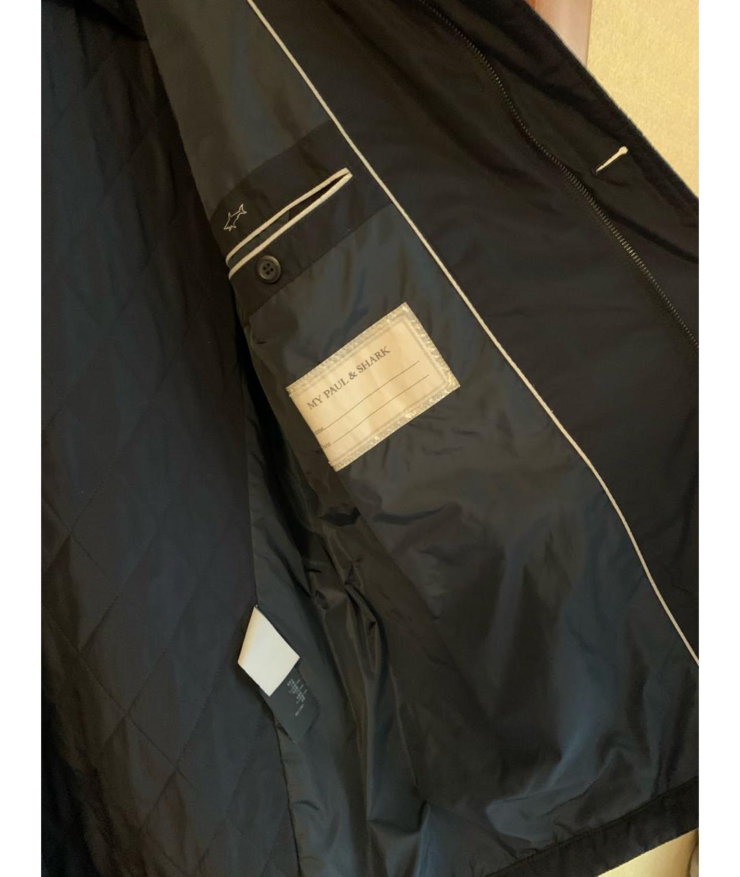PAUL & SHARK Темно-синяя полиэстеровая куртка, фото 6