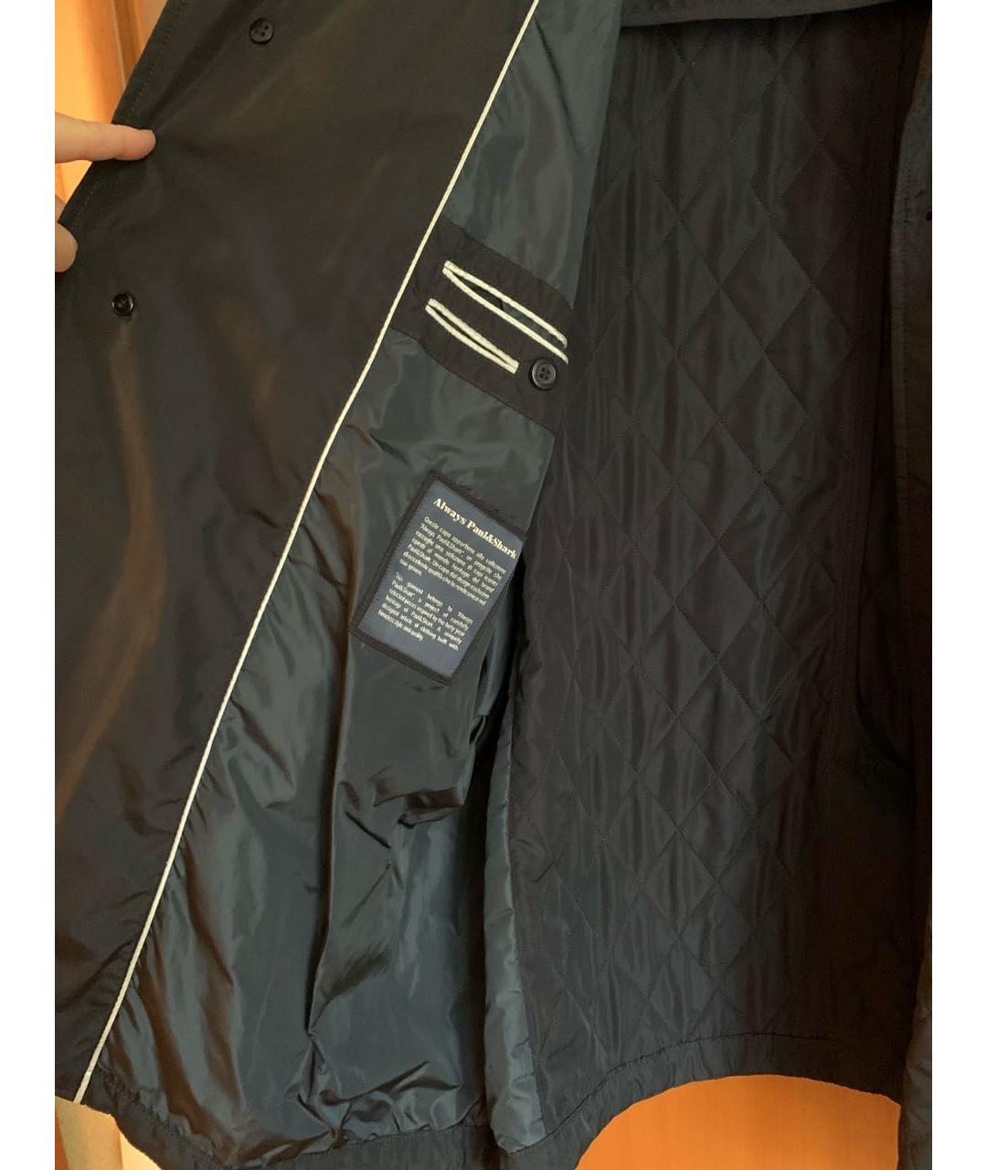 PAUL & SHARK Темно-синяя полиэстеровая куртка, фото 5