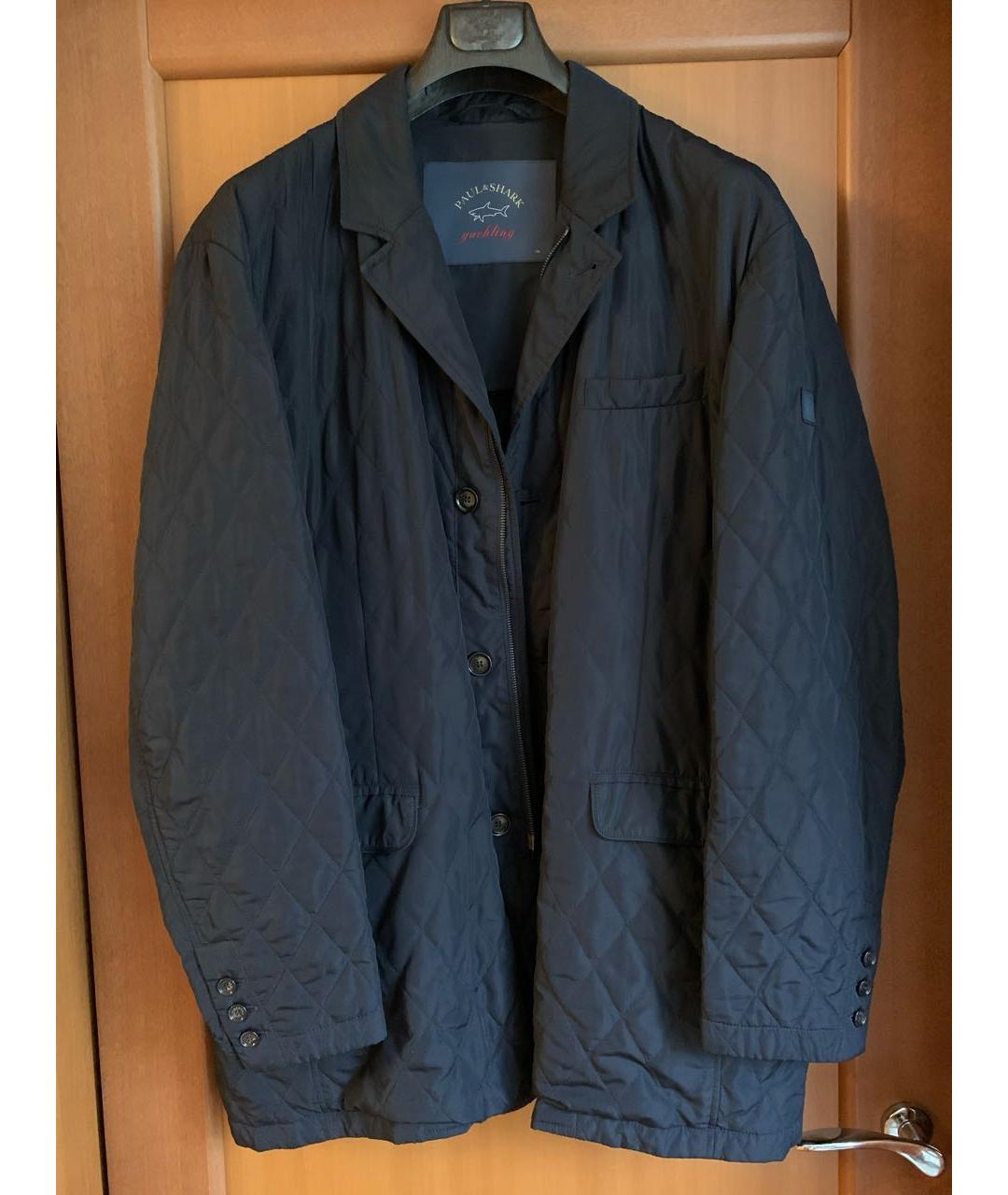 PAUL & SHARK Темно-синяя полиэстеровая куртка, фото 9