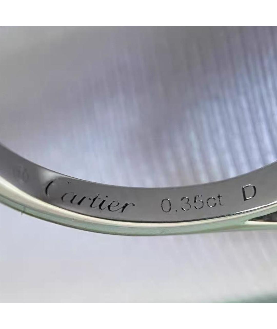 CARTIER Белое платиновое кольцо, фото 5