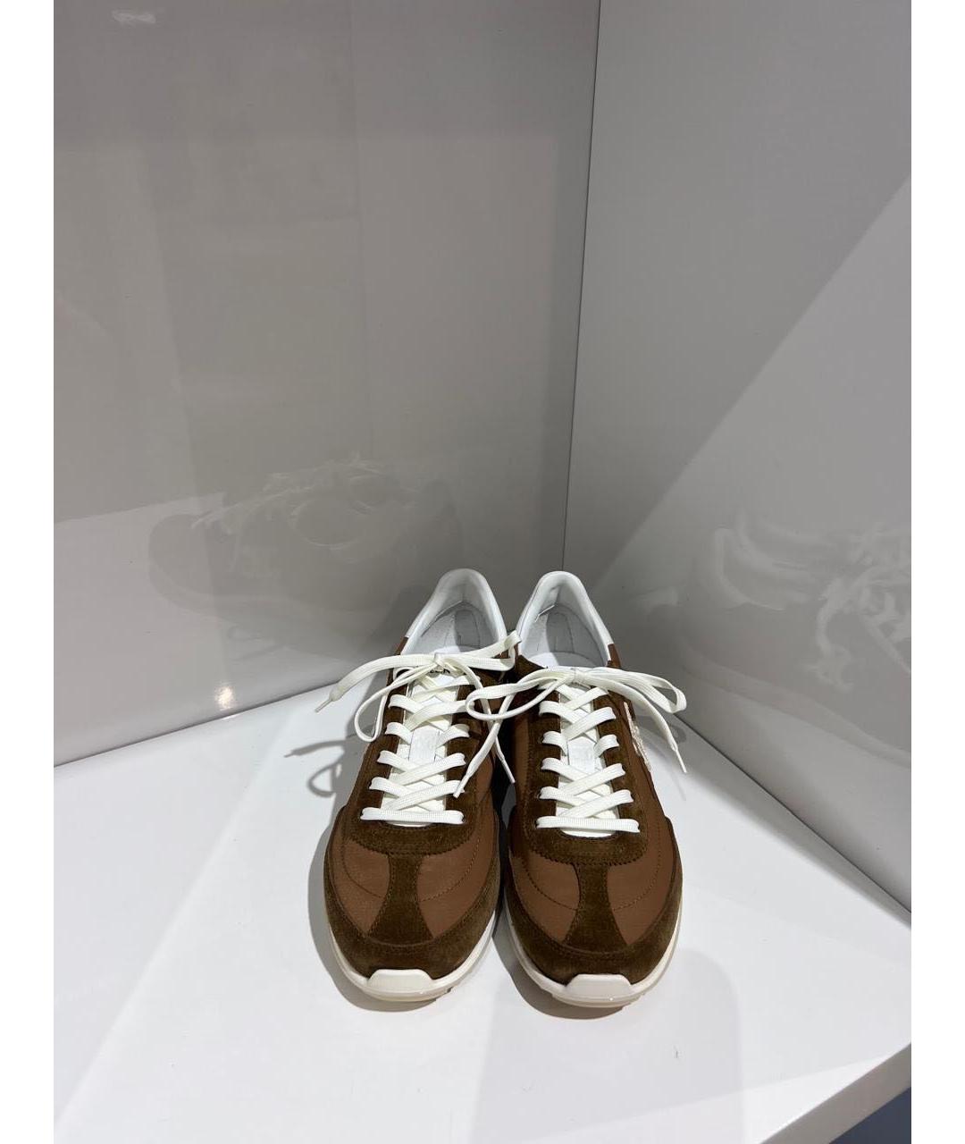 CELINE Коричневые кеды, фото 3