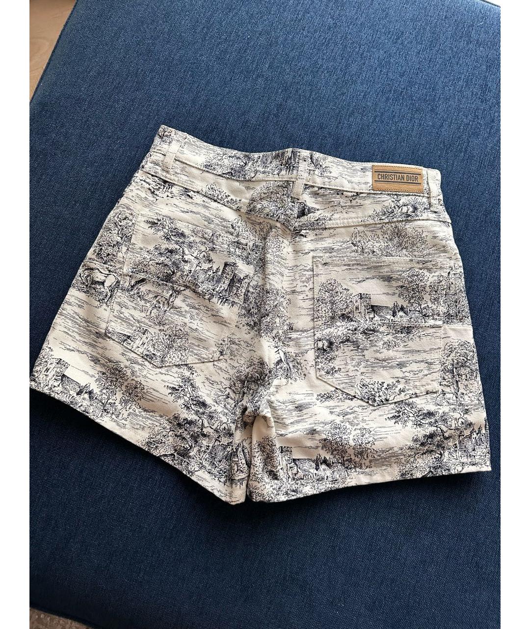 CHRISTIAN DIOR Белые деним шорты, фото 2