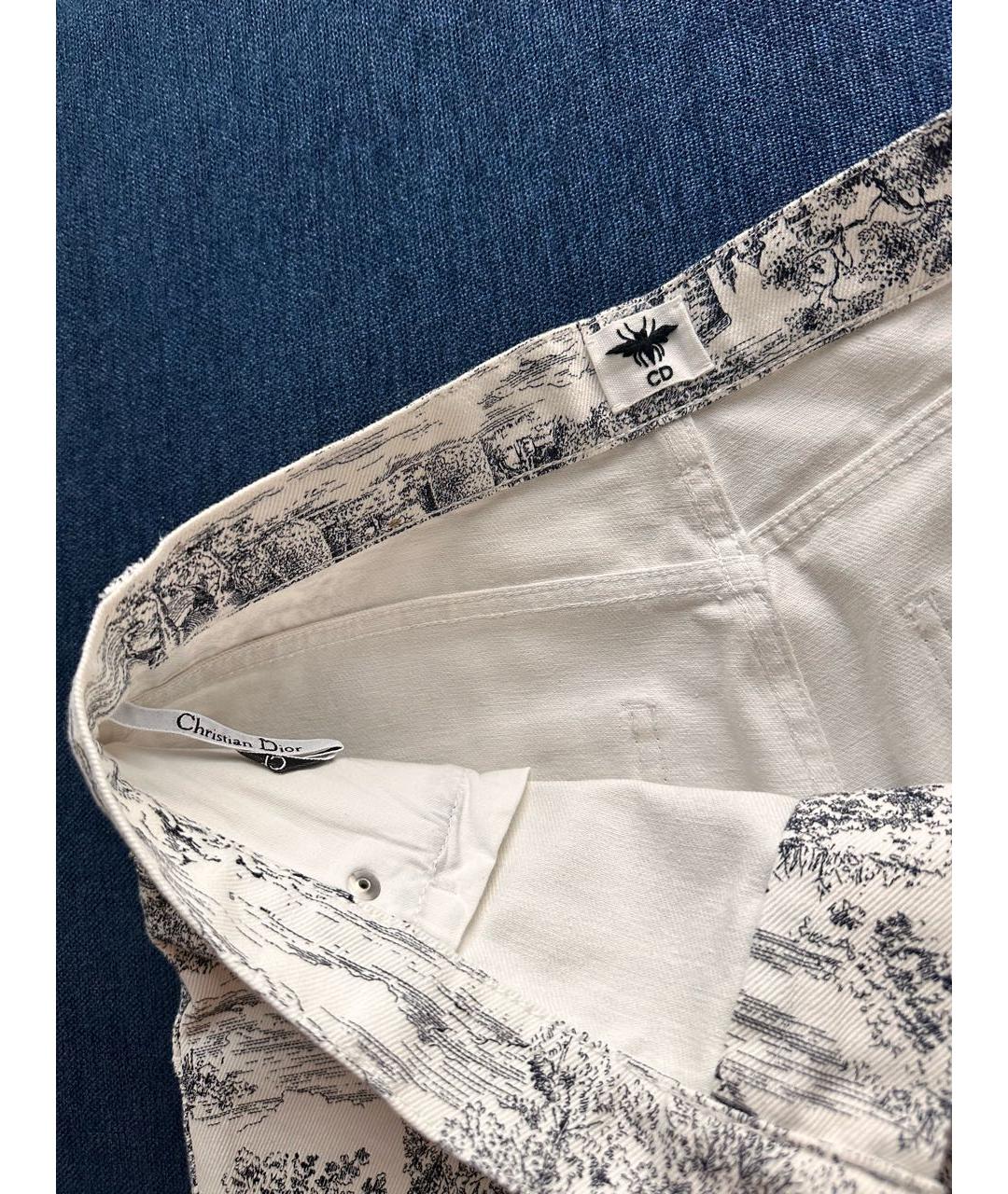 CHRISTIAN DIOR Белые деним шорты, фото 3