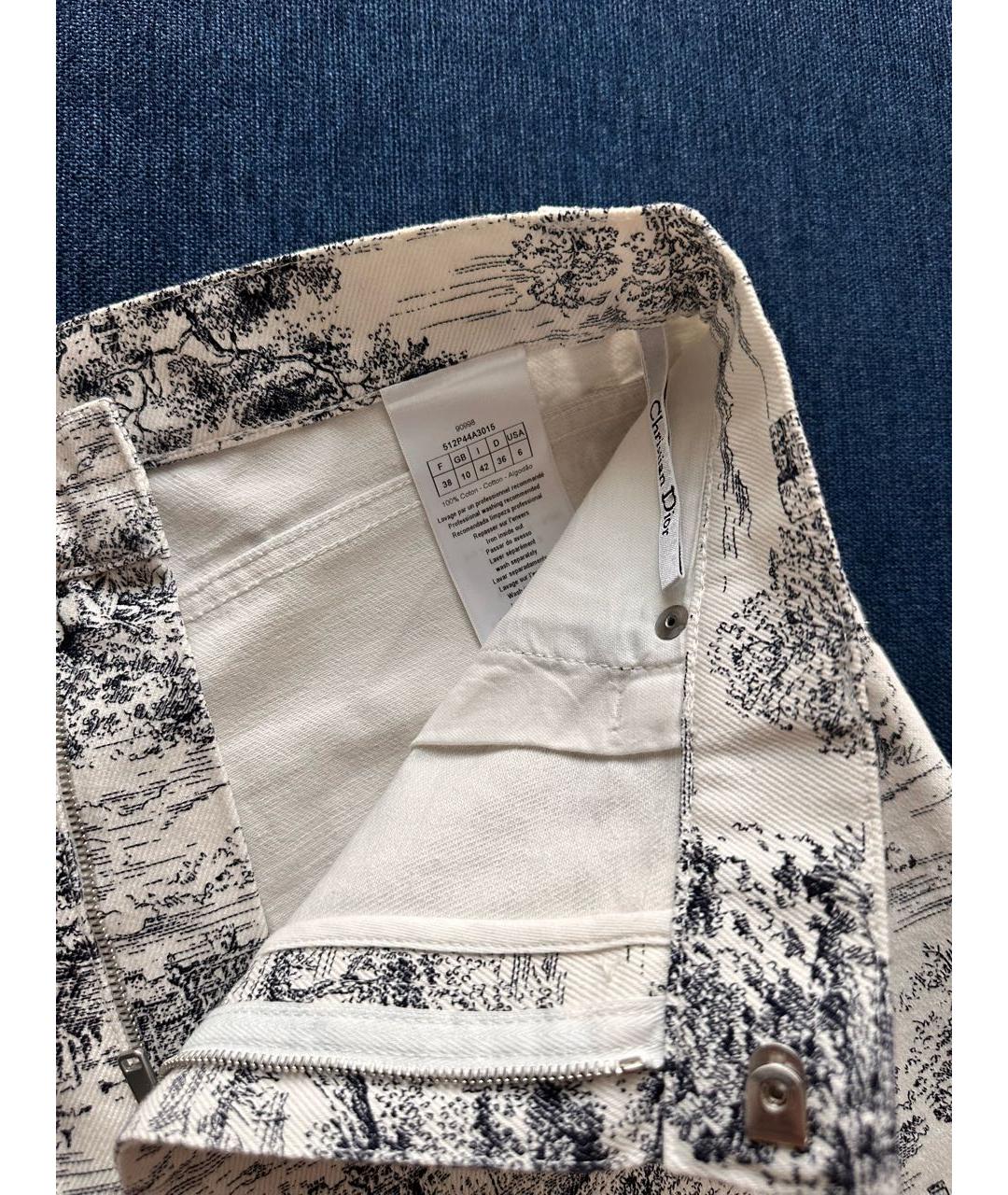 CHRISTIAN DIOR Белые деним шорты, фото 4