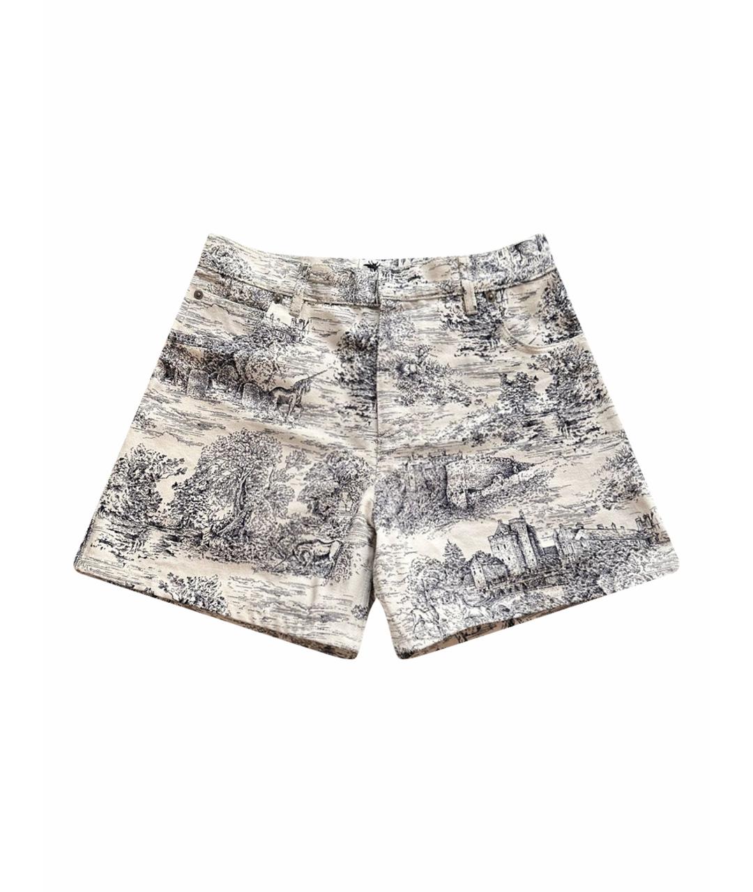 CHRISTIAN DIOR Белые деним шорты, фото 1