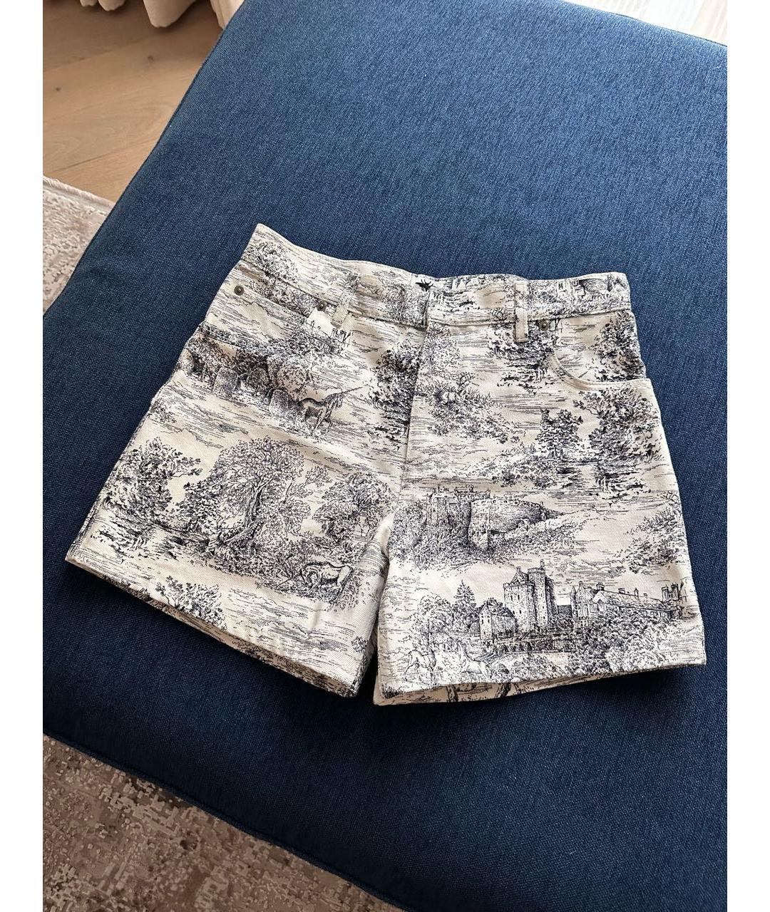 CHRISTIAN DIOR Белые деним шорты, фото 6