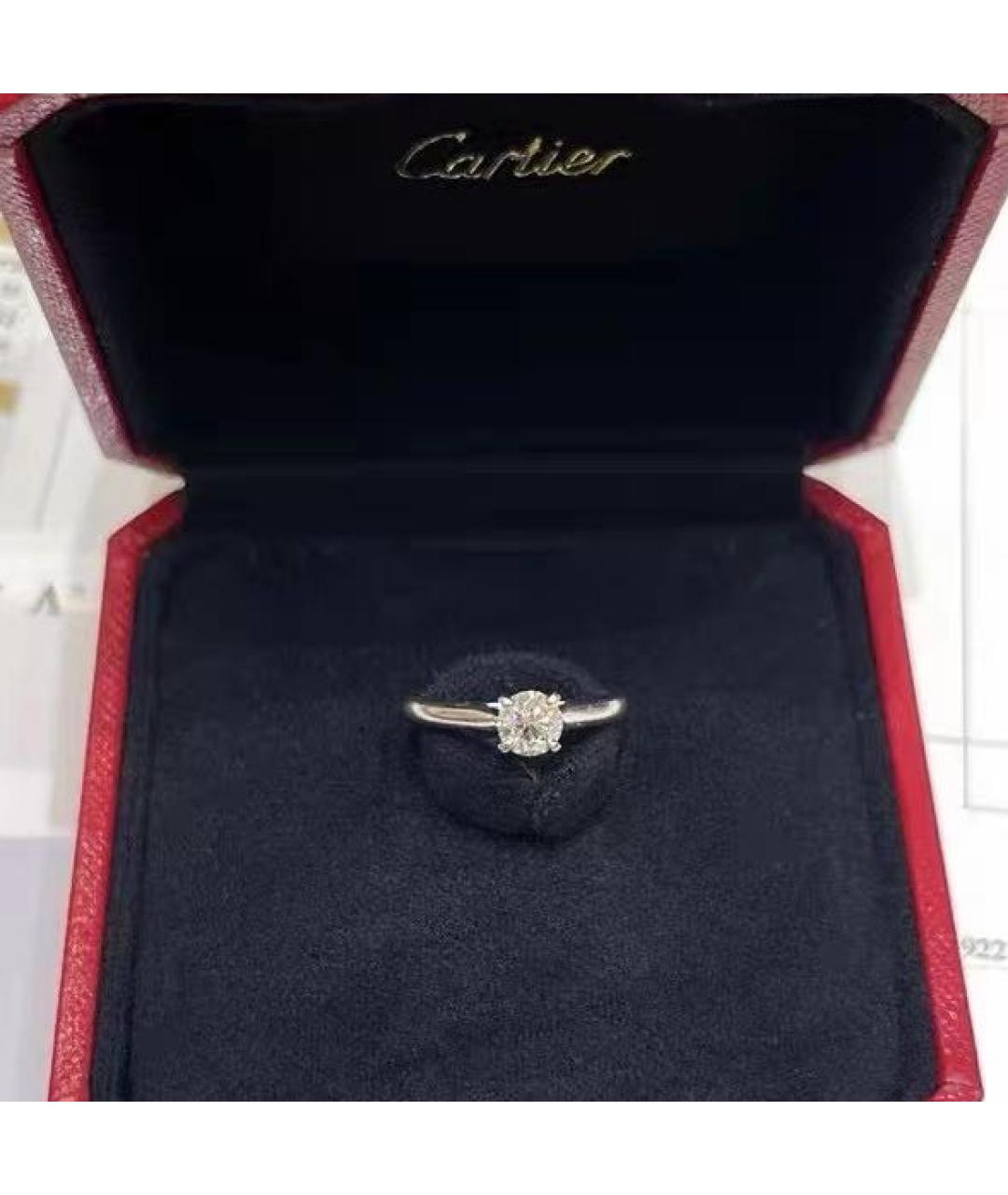 CARTIER Белое платиновое кольцо, фото 2