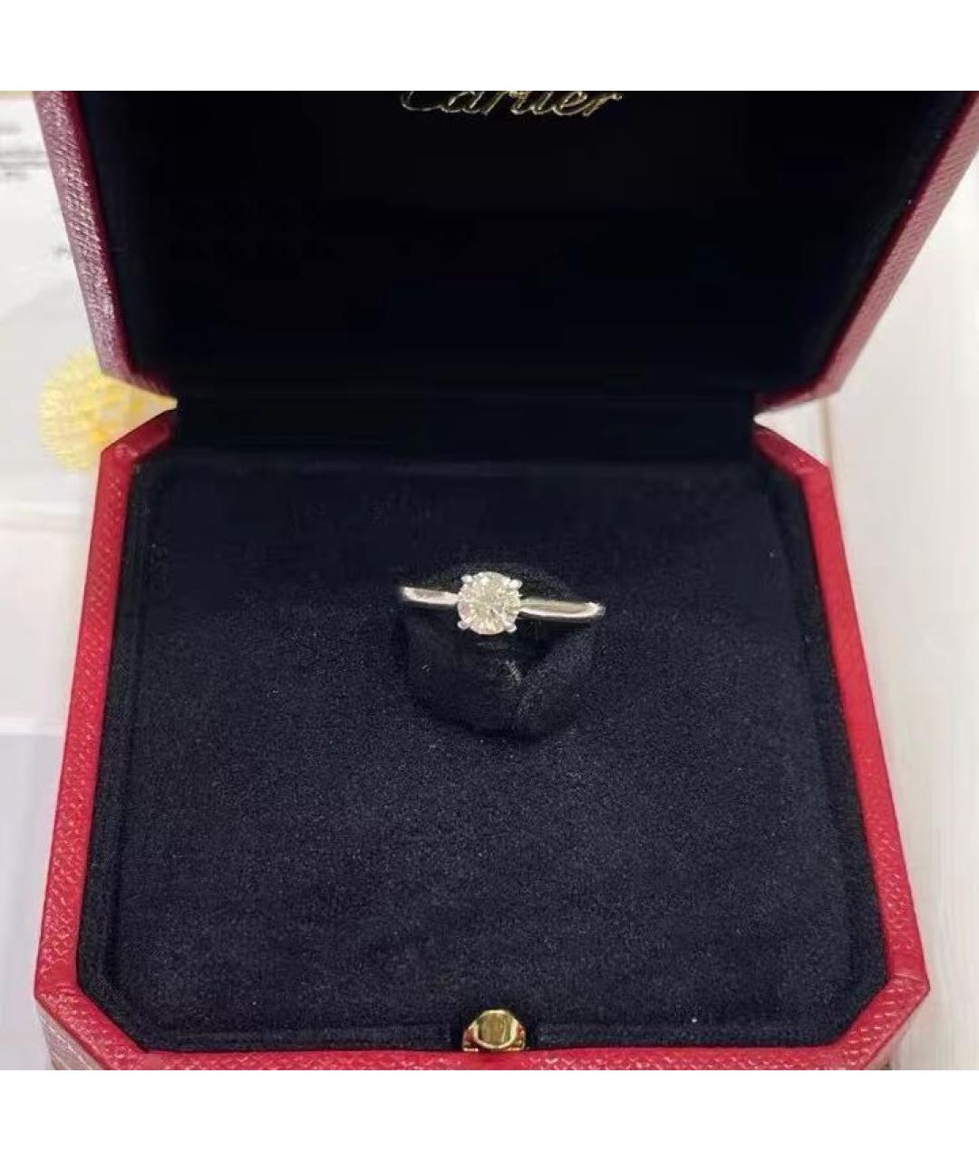 CARTIER Белое платиновое кольцо, фото 3