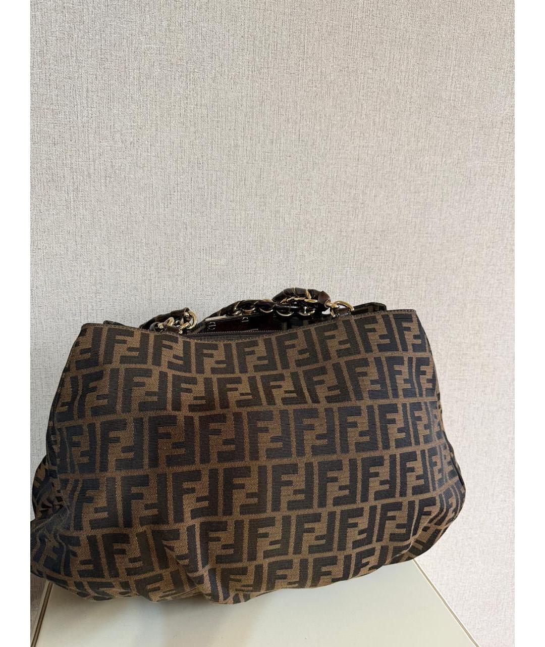 FENDI Коричневая сумка через плечо, фото 2