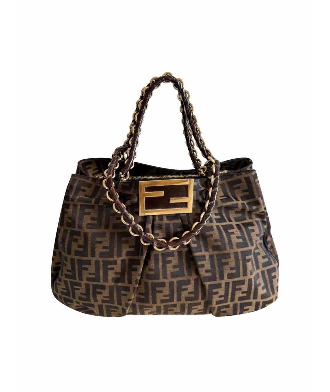 FENDI Коричневая сумка через плечо, фото 1