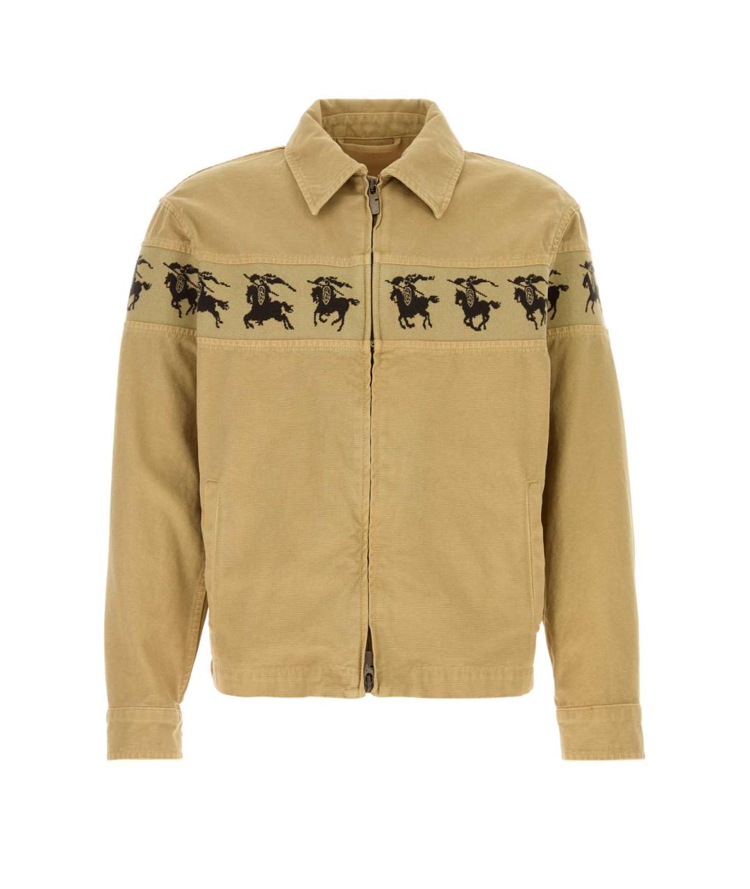 BURBERRY Бежевая хлопковая куртка, фото 1