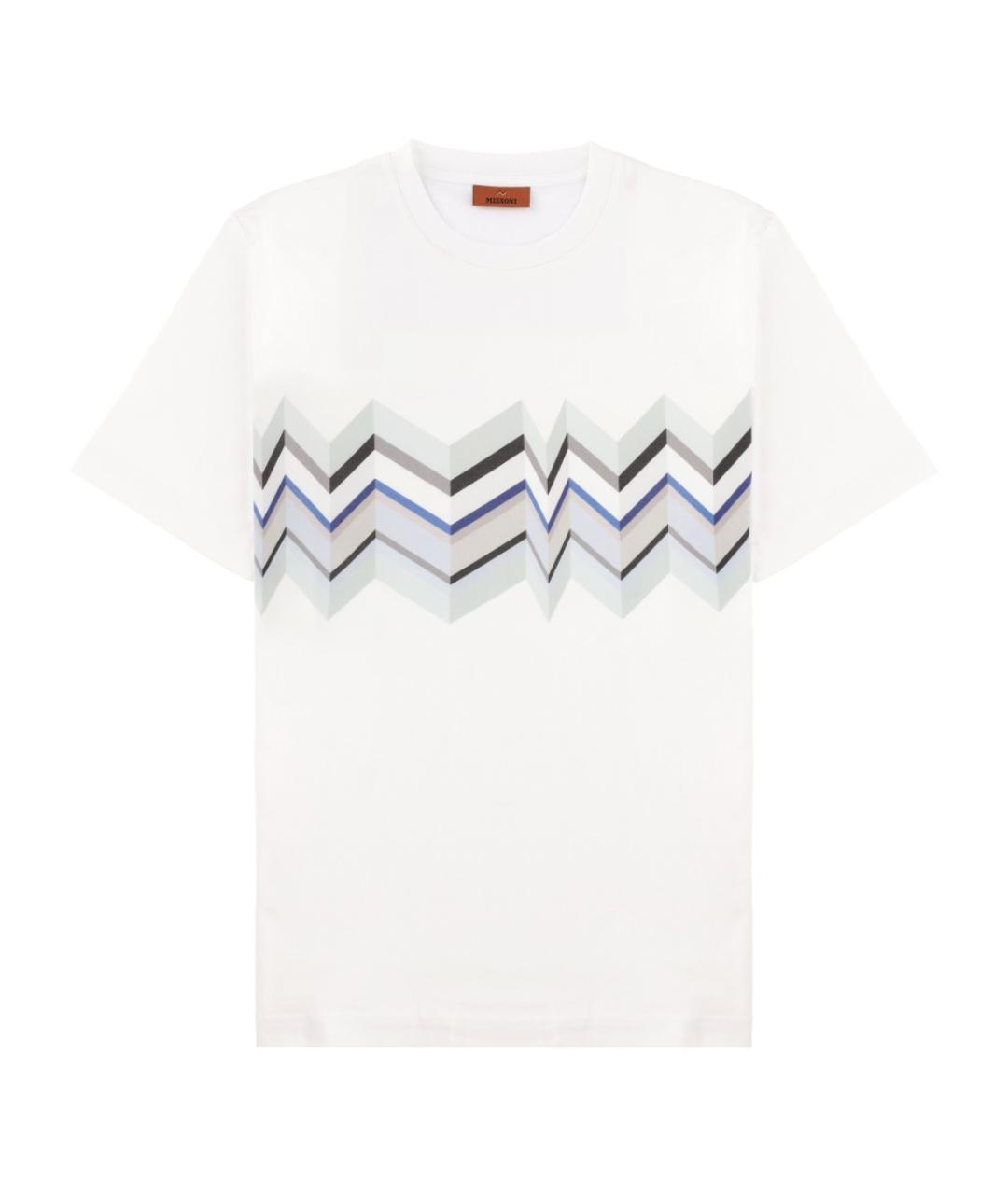 MISSONI Белая хлопковая футболка, фото 1