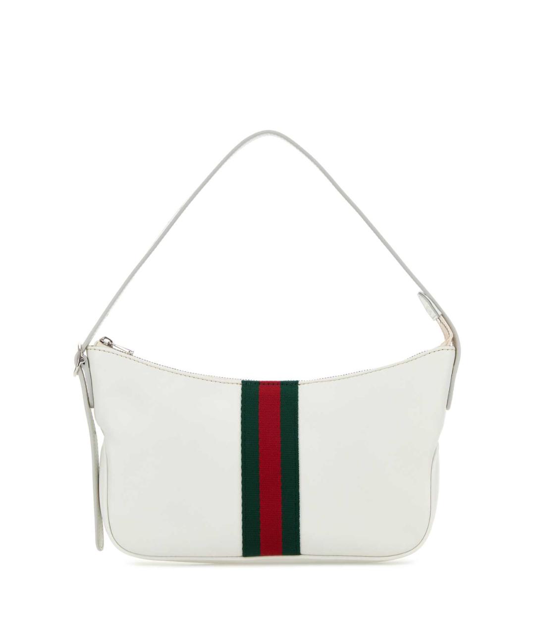 GUCCI Белая кожаная сумка на плечо, фото 1