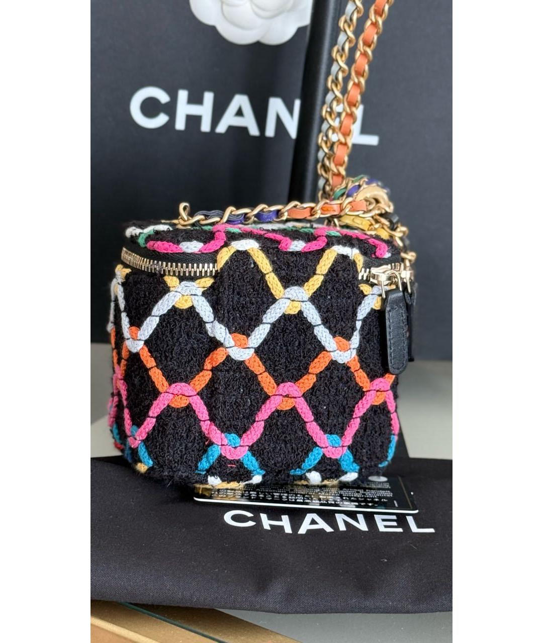 CHANEL Мульти твидовая сумка через плечо, фото 3