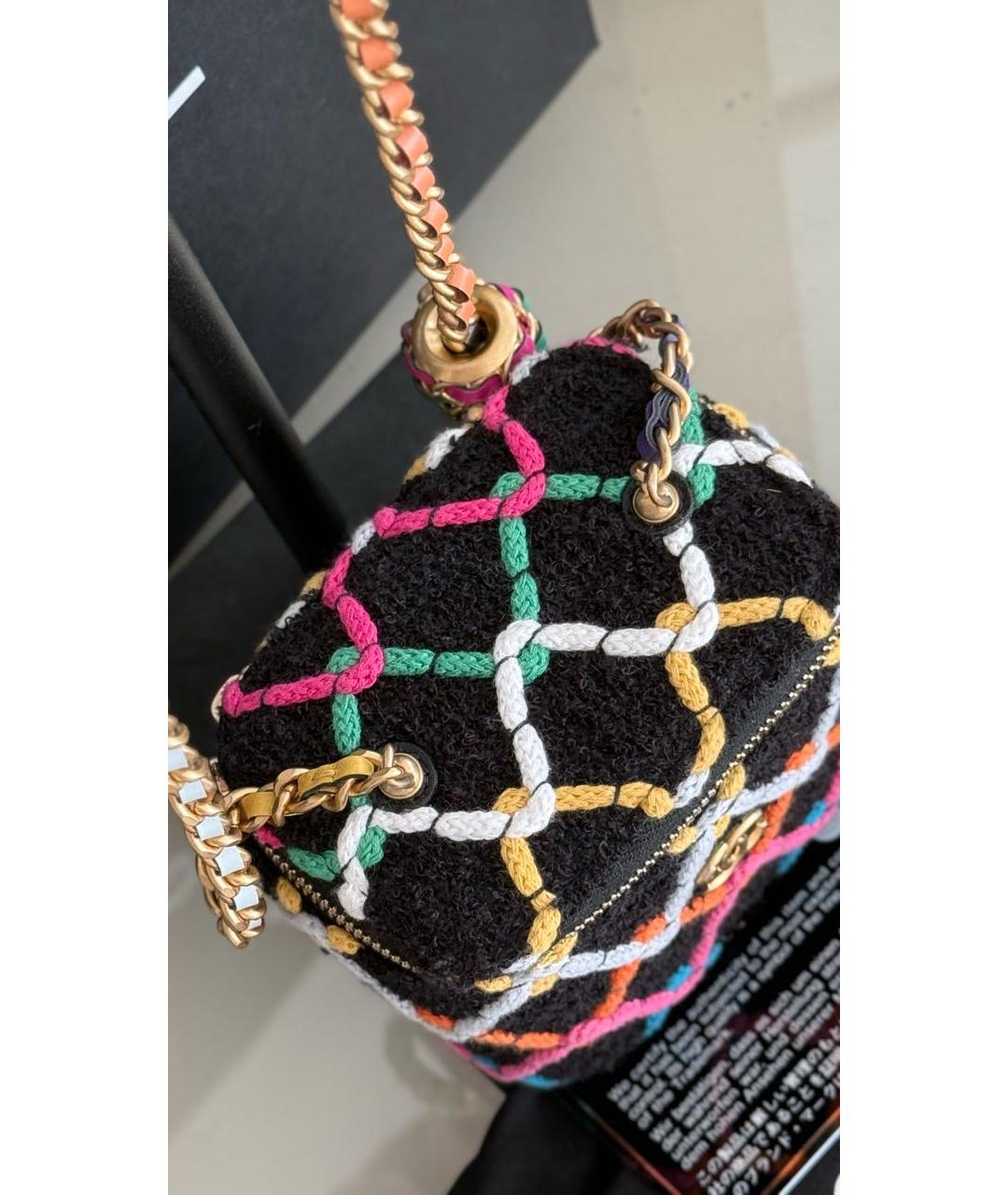 CHANEL Мульти твидовая сумка через плечо, фото 8