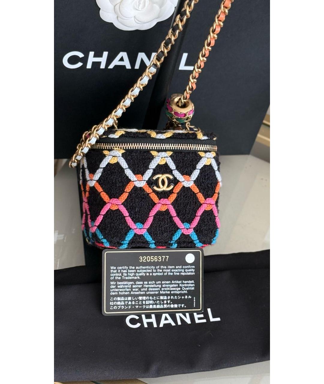 CHANEL Мульти твидовая сумка через плечо, фото 7