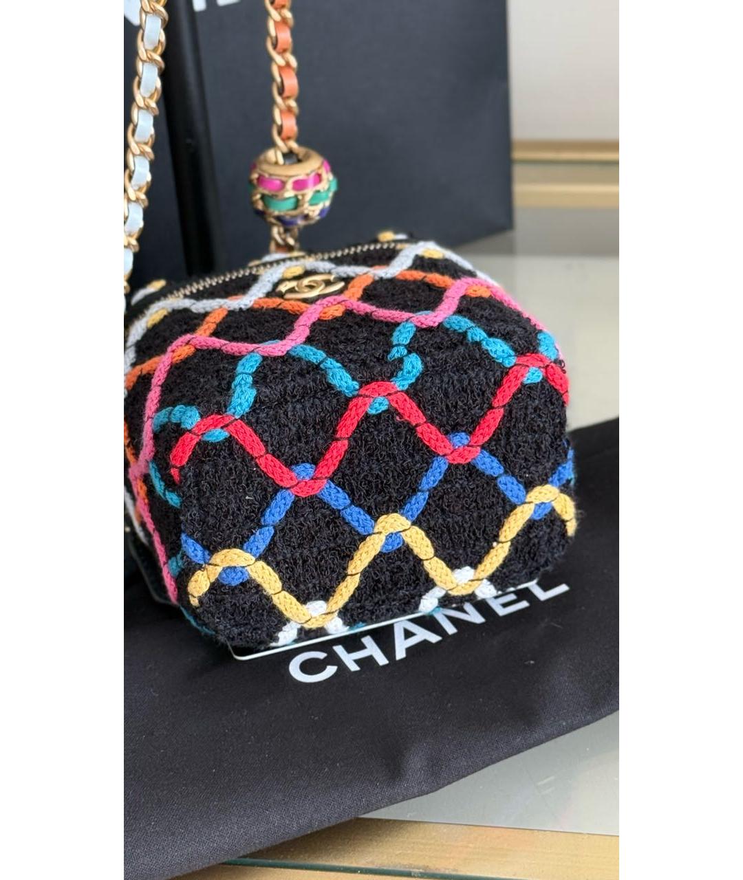 CHANEL Мульти твидовая сумка через плечо, фото 4