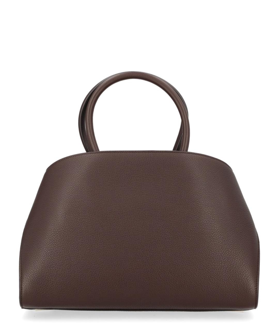 FERRAGAMO Коричневая кожаная сумка тоут, фото 2