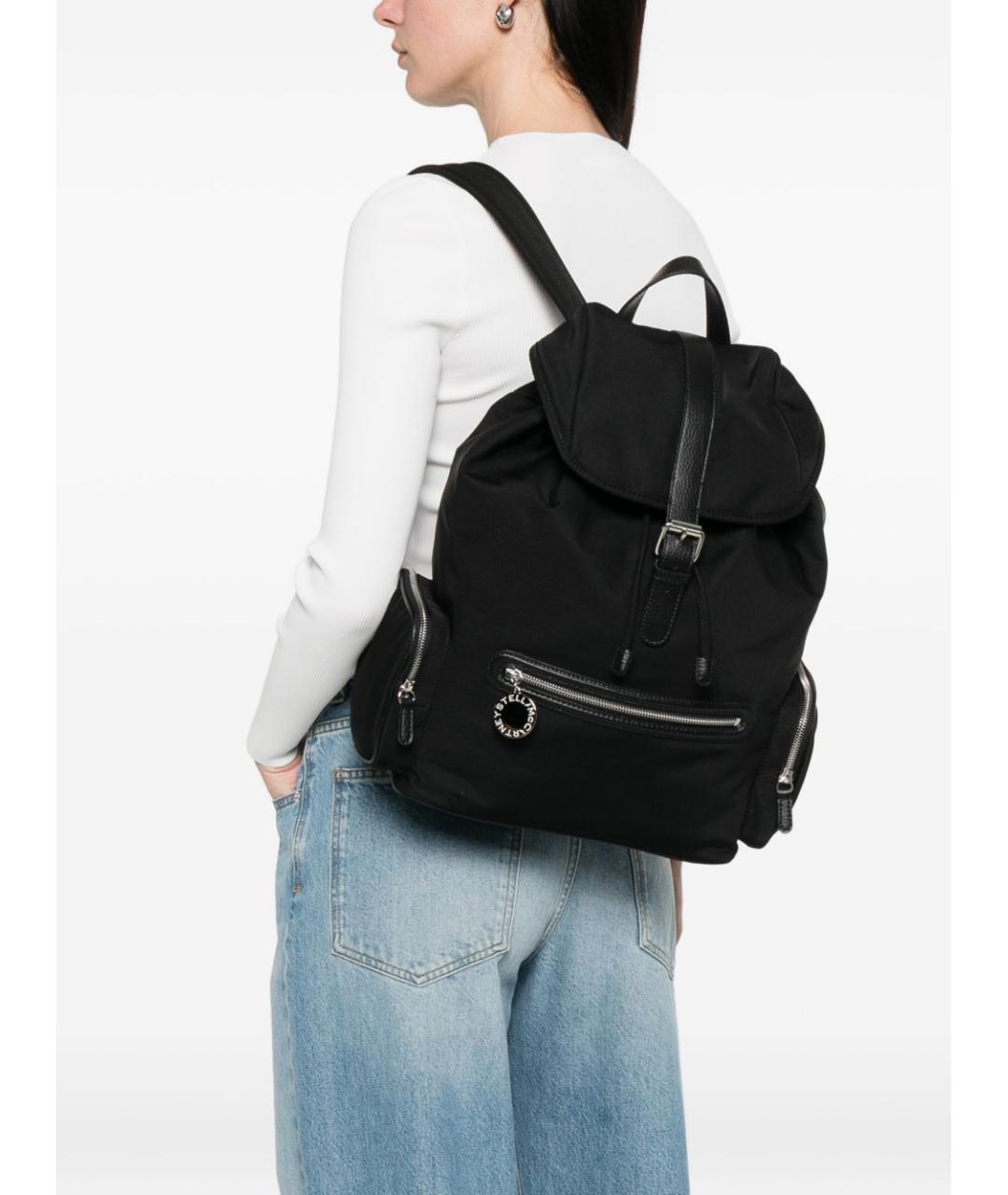 STELLA MCCARTNEY Черный синтетический рюкзак, фото 3