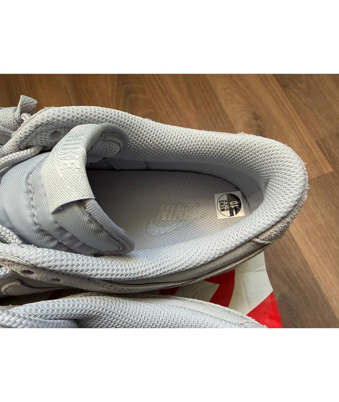 NIKE Серые замшевые низкие кроссовки / кеды, фото 6