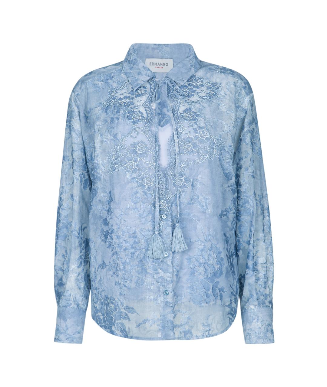 ERMANNO FIRENZE Синяя рубашка, фото 1