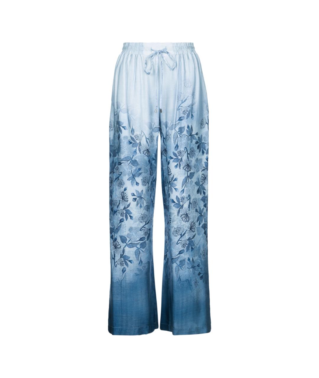 ERMANNO FIRENZE Синие прямые брюки, фото 1