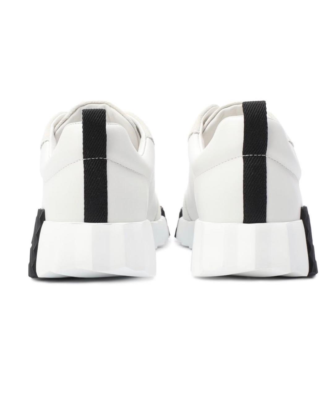 HERMES Белые кожаные слипоны, фото 6