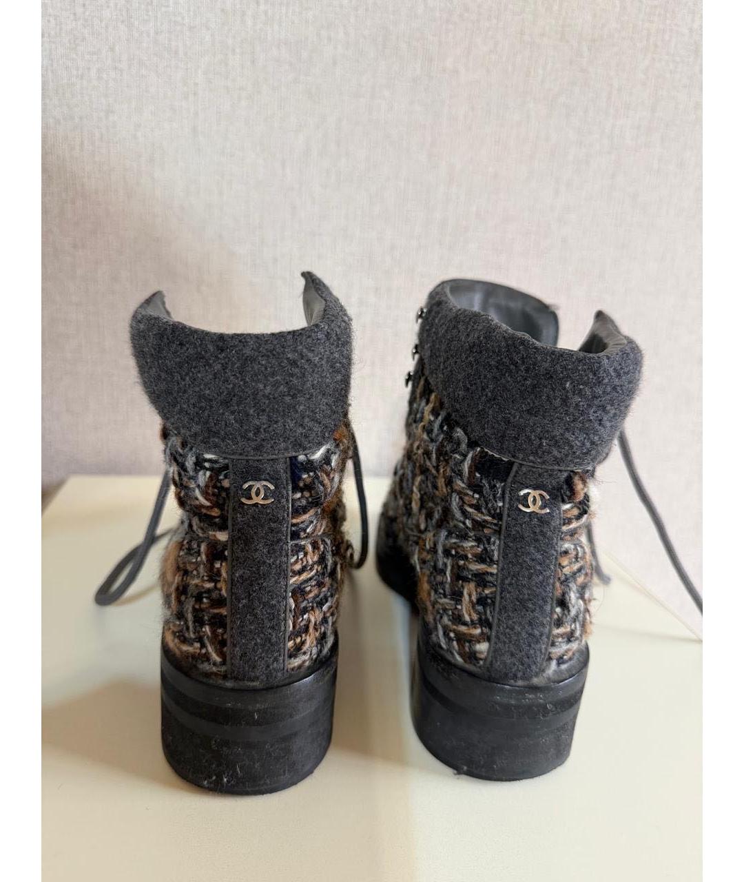 CHANEL Черные сапоги, фото 4
