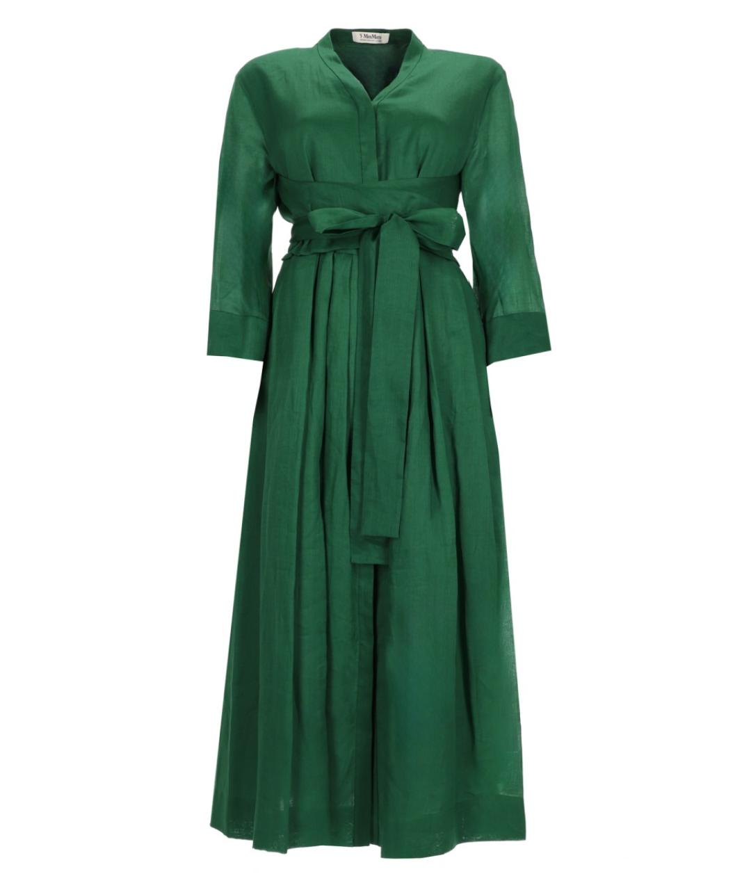 'S MAX MARA Зеленые повседневное платье, фото 1