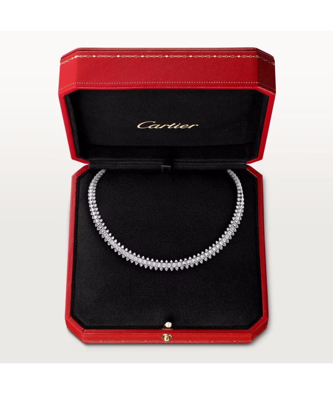 CARTIER Белое колье из белого золота, фото 4