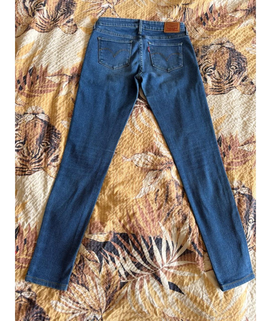 LEVI'S Синие хлопко-эластановые джинсы слим, фото 2