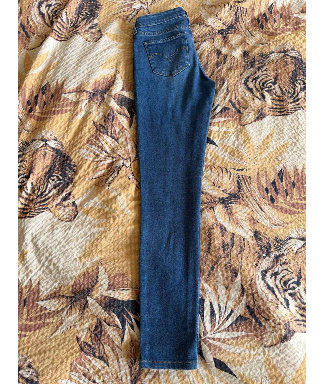 LEVI'S Синие хлопко-эластановые джинсы слим, фото 8