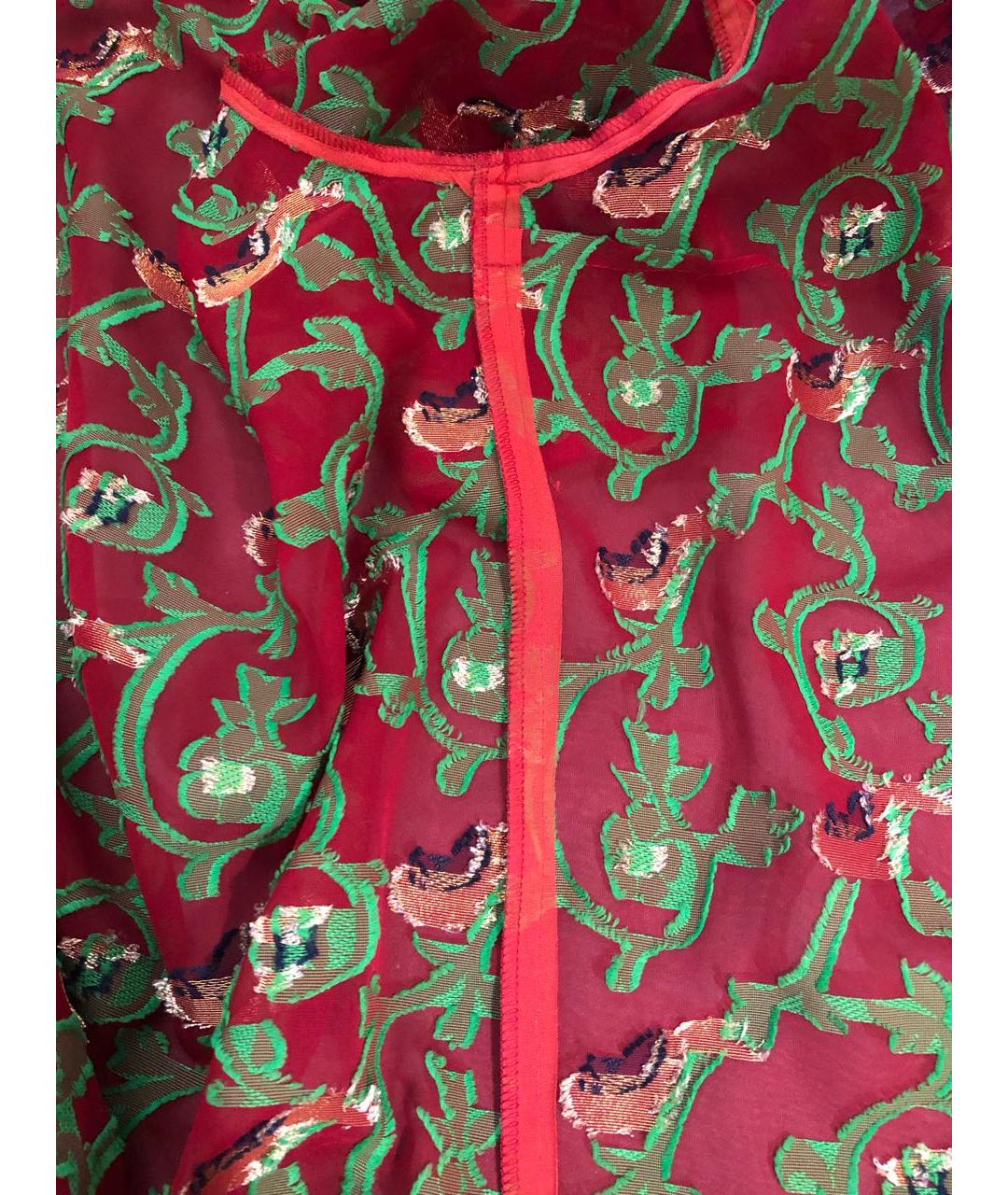 COMME DES GARÇONS Бордовая полиэстеровая блузы, фото 6