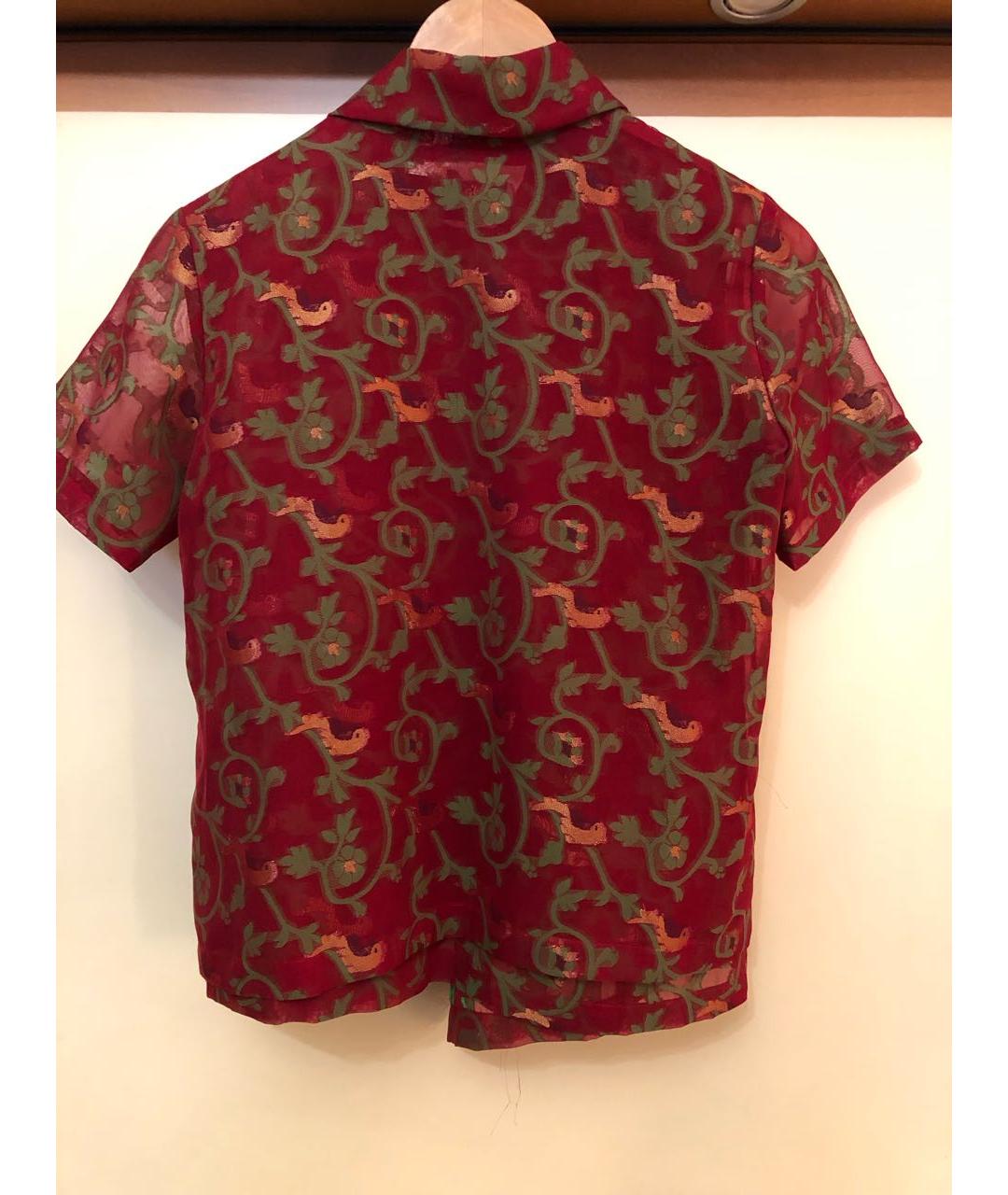 COMME DES GARÇONS Бордовая полиэстеровая блузы, фото 2