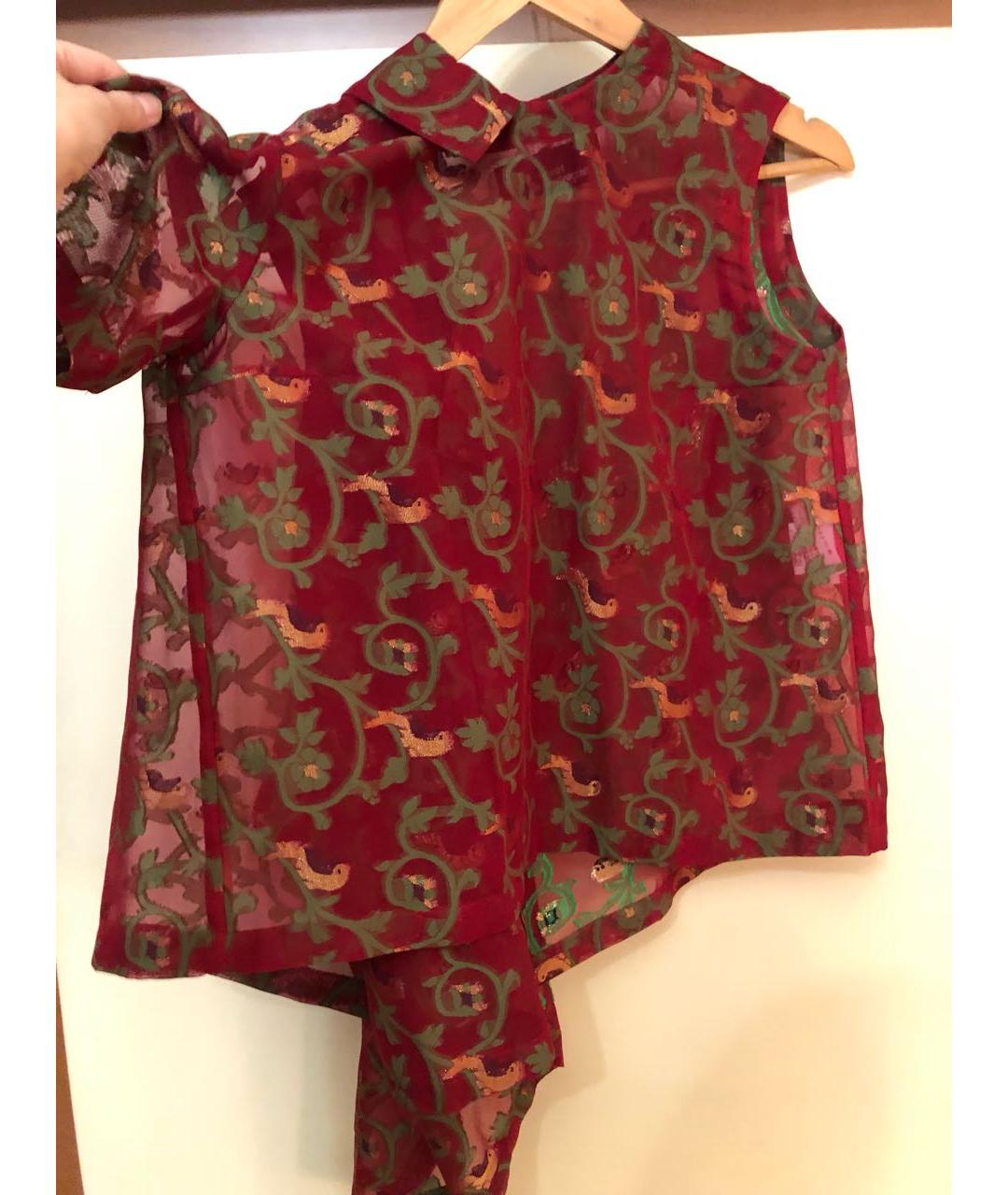 COMME DES GARÇONS Бордовая полиэстеровая блузы, фото 3