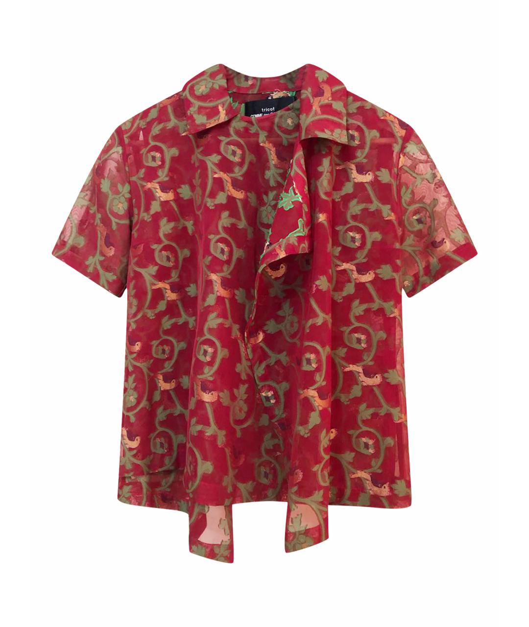 COMME DES GARÇONS Бордовая полиэстеровая блузы, фото 1