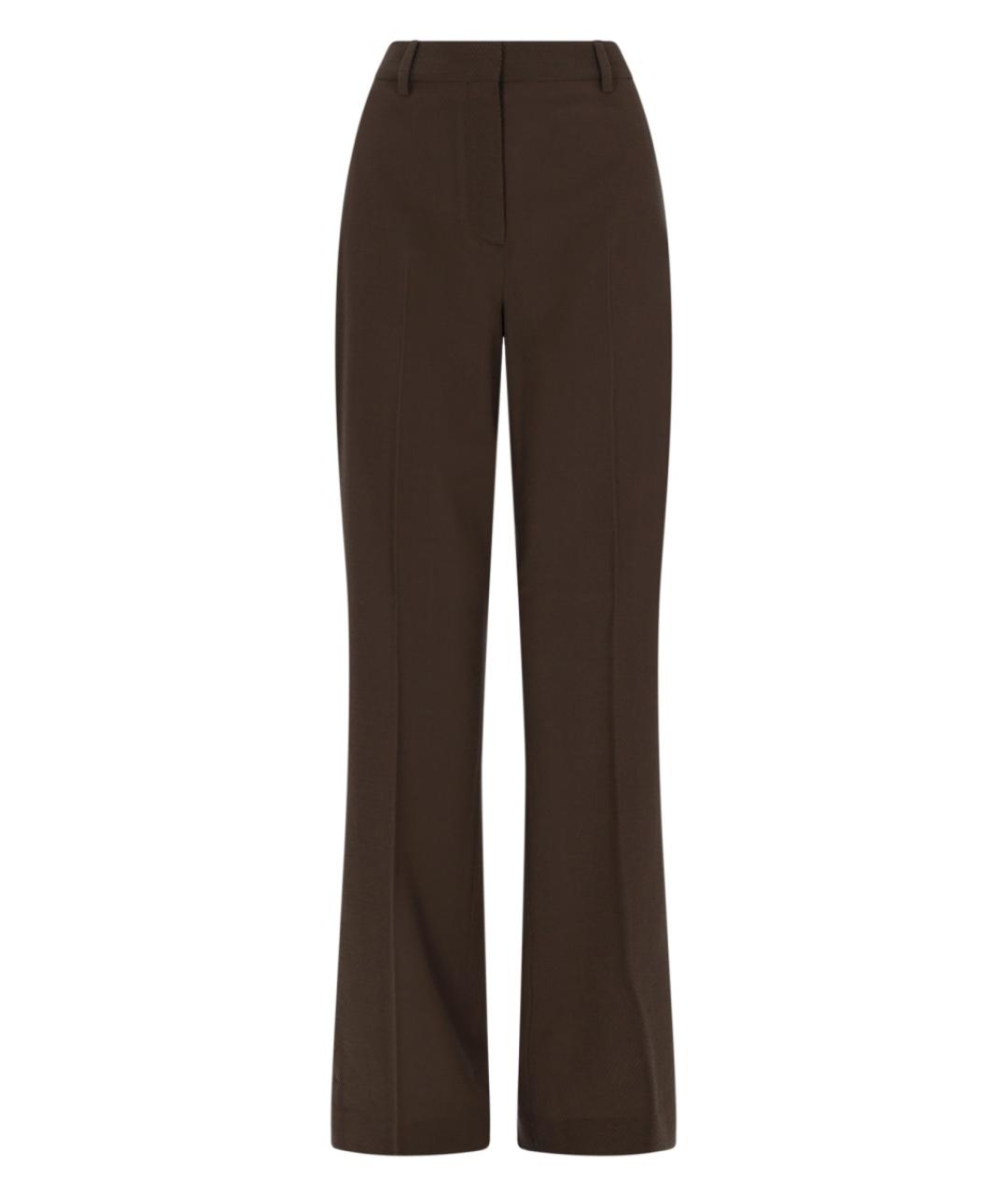 GOLDEN GOOSE DELUXE BRAND Серые шерстяные прямые брюки, фото 1