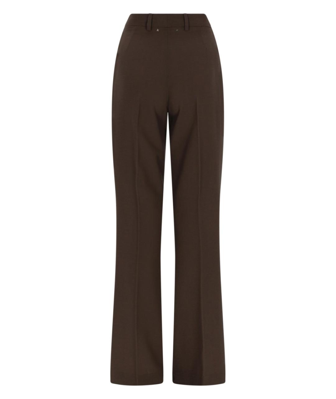 GOLDEN GOOSE DELUXE BRAND Серые шерстяные прямые брюки, фото 2